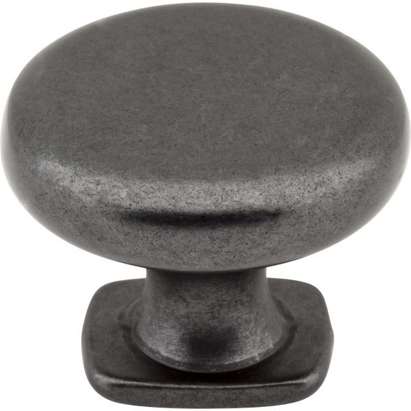 1-3/8" Diameter Gun Metal Belcastel 1 Cabinet Knob - Image 3
