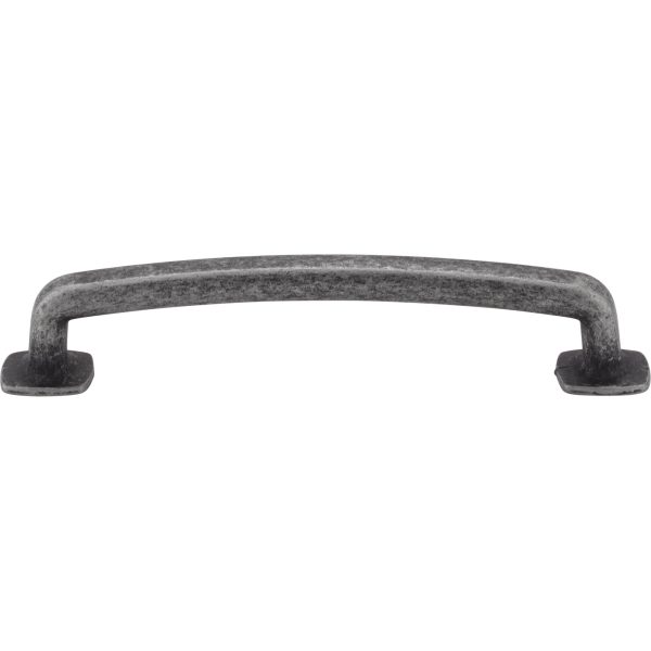 128 mm Center-to-Center Distressed Antique Silver Belcastel 1 Cabinet Pull - Image 3