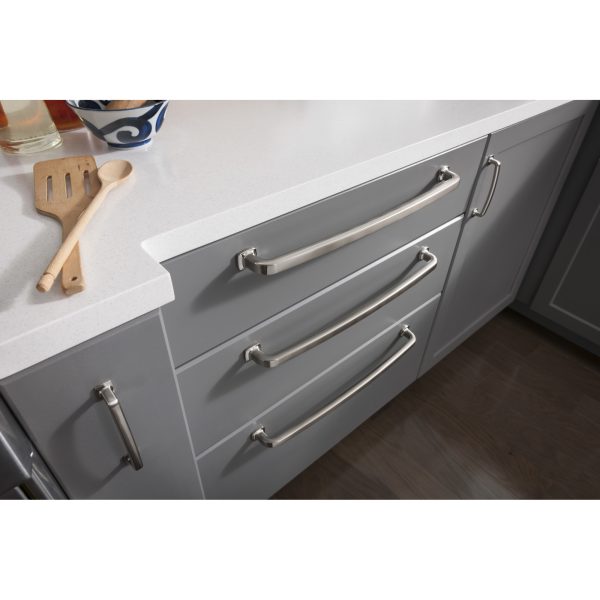 18" Center-to-Center Satin Nickel Belcastel 1 Appliance Handle - Image 7