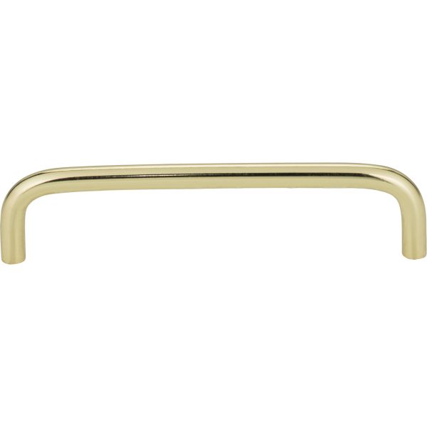 128 mm Center-to-Center Polished Brass Torino Cabinet Wire Pull - Image 3
