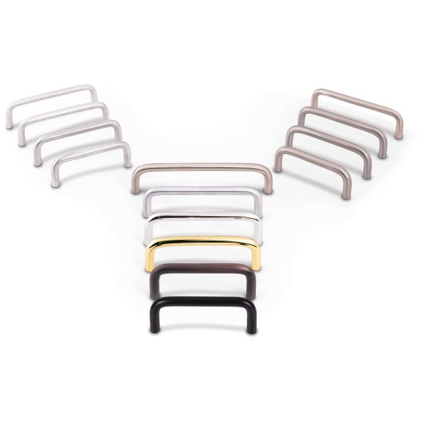 3-1/2" Center-to-Center Matte Black Torino Cabinet Wire Pull - Image 4
