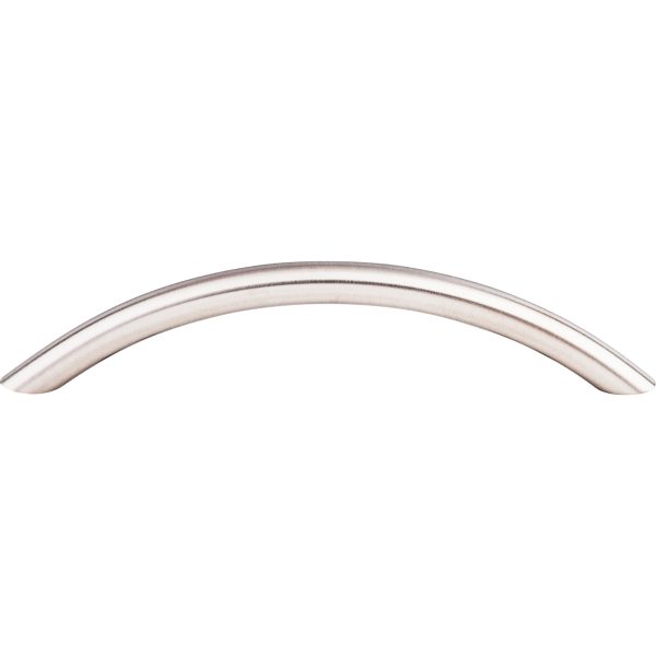 Solid Bowed Bar Pull 5 1/16 Inch (c-c) Brushed Stainless Steel