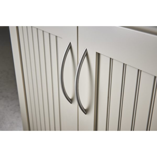 Solid Bowed Bar Pull 6 5/16 Inch (c-c) Brushed Stainless Steel - Image 4