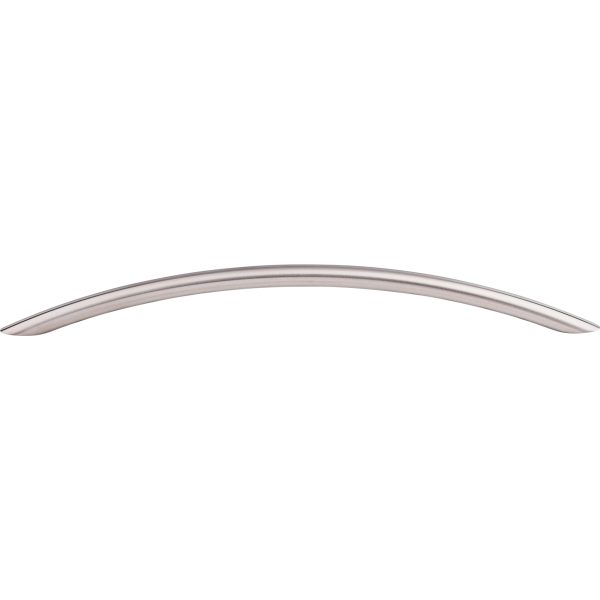 Solid Bowed Bar Pull 8 13/16 Inch (c-c) Brushed Stainless Steel