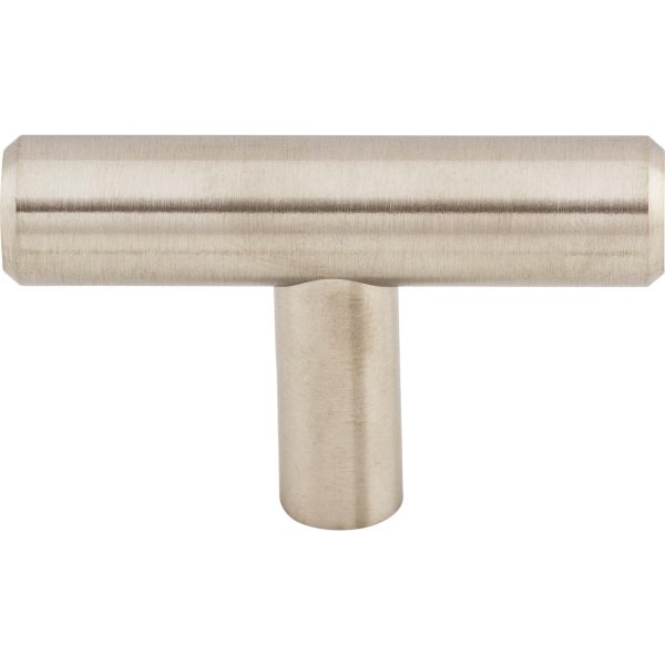 Solid T-Handle 2 Inch Brushed Stainless Steel