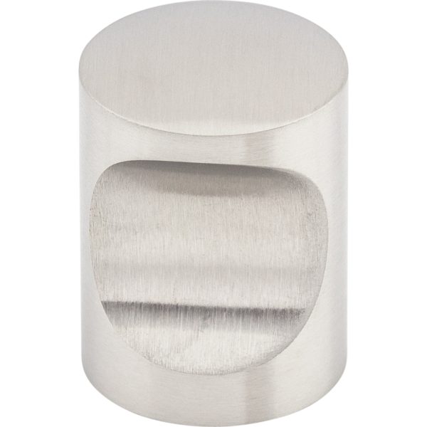 Indent Knob 13/16 Inch Brushed Stainless Steel