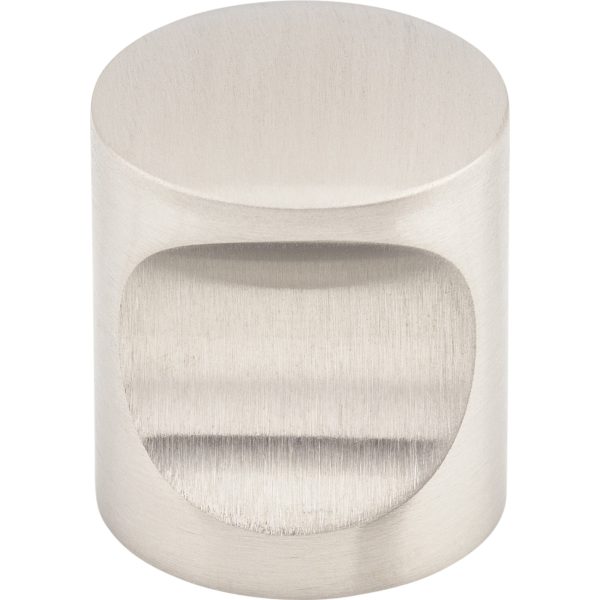 Indent Knob 1 Inch Brushed Stainless Steel