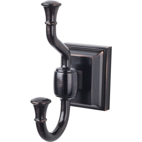 Stratton Bath Double Hook  Tuscan Bronze