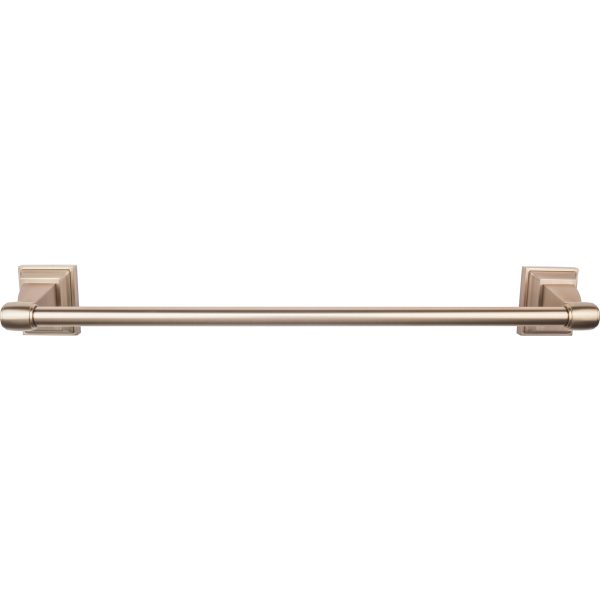 Stratton Bath Towel Bar 24 Inch Single Brushed Bronze
