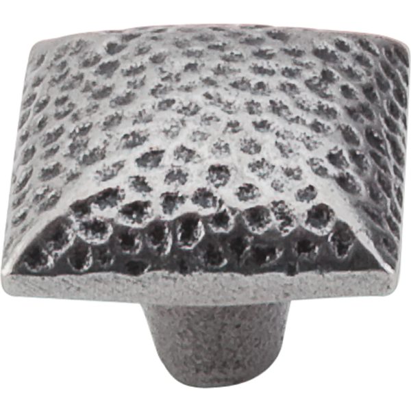 Square Iron Knob Dimpled
