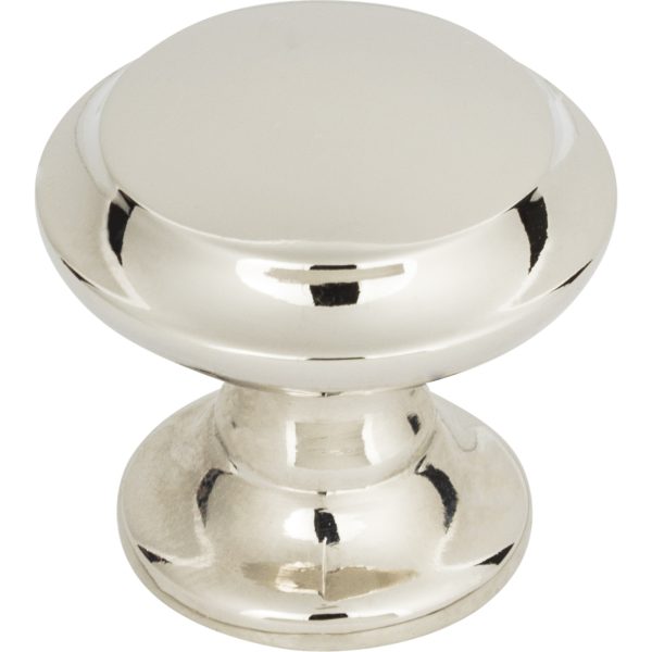 Barrow Knob 1 1/4 Inch Polished Nickel