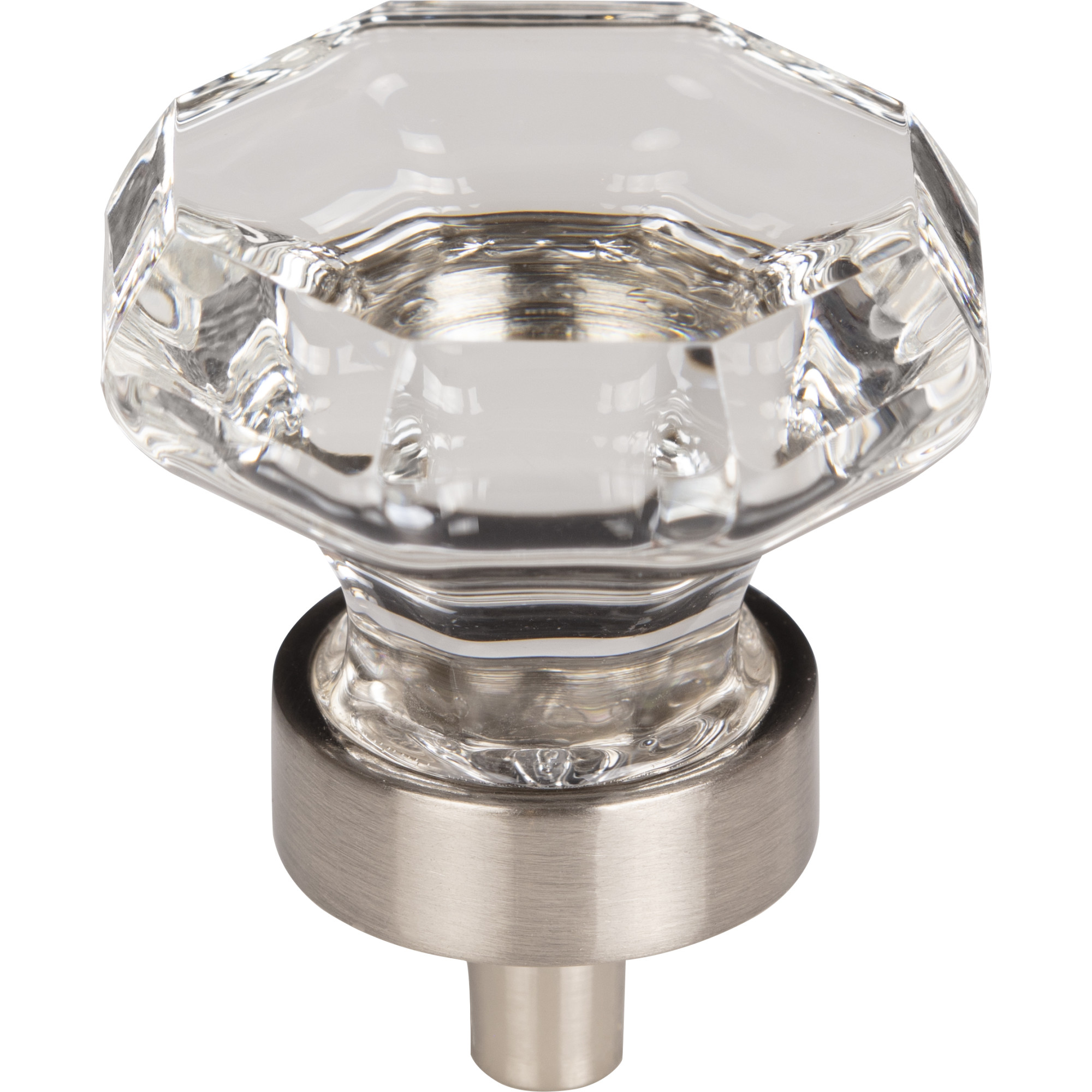 Clear Octagon Crystal Knob