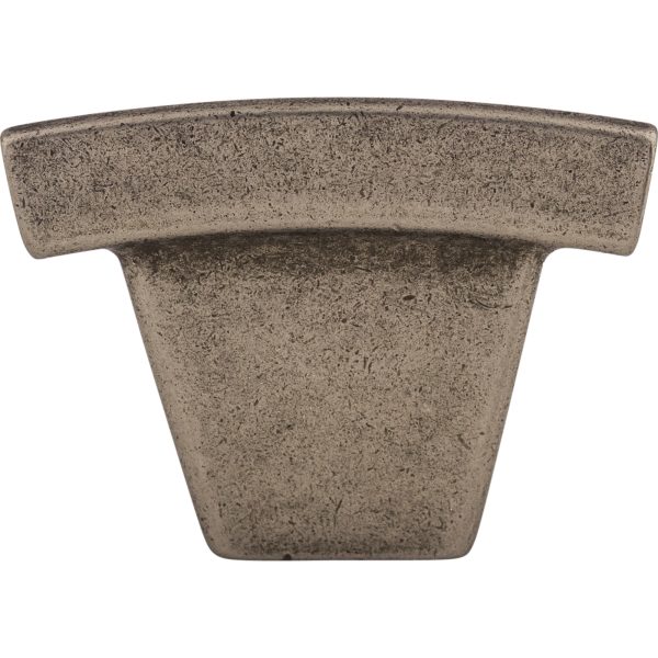 Arched Knob 1 1/2 Inch Pewter Antique