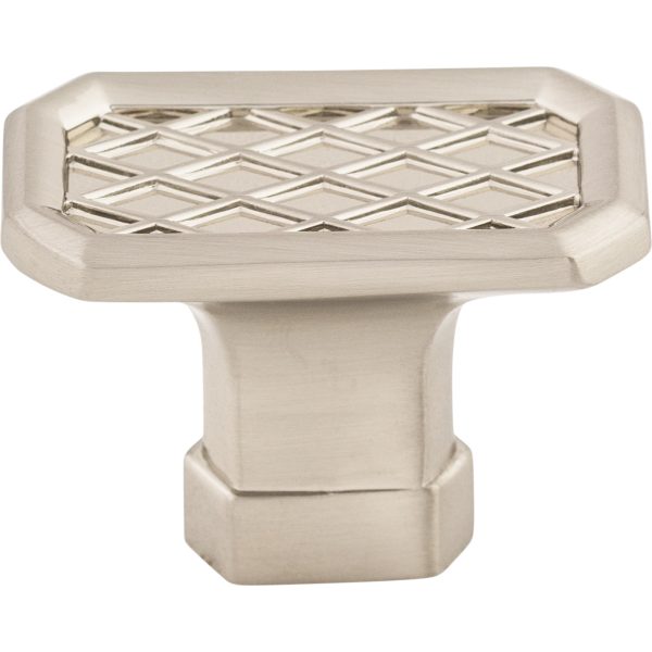 Tower Bridge Knob 1 1/2 Inch Brushed Satin Nickel