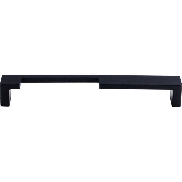 Modern Metro Notch Pull A 7 Inch (c-c) Flat Black