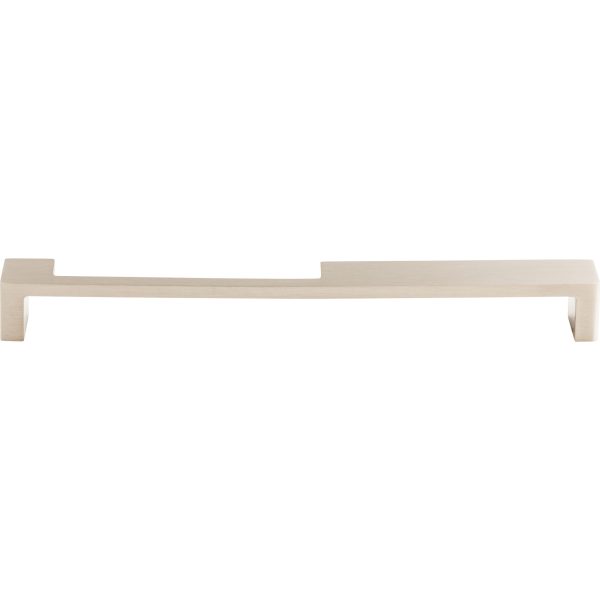 Modern Metro Notch Pull B 9 Inch (c-c) Brushed Satin Nickel