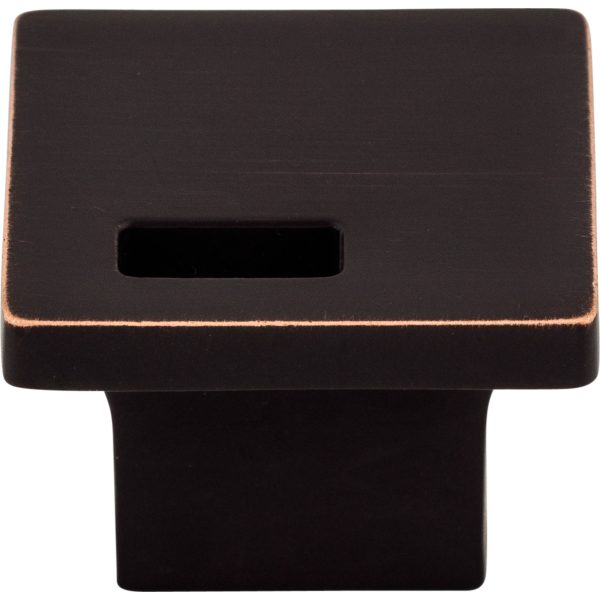 Modern Metro Slot Knob 1 1/4 Inch Tuscan Bronze