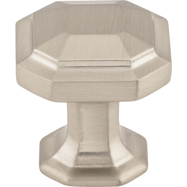 Emerald Knob 1 1/8 Inch Brushed Satin Nickel