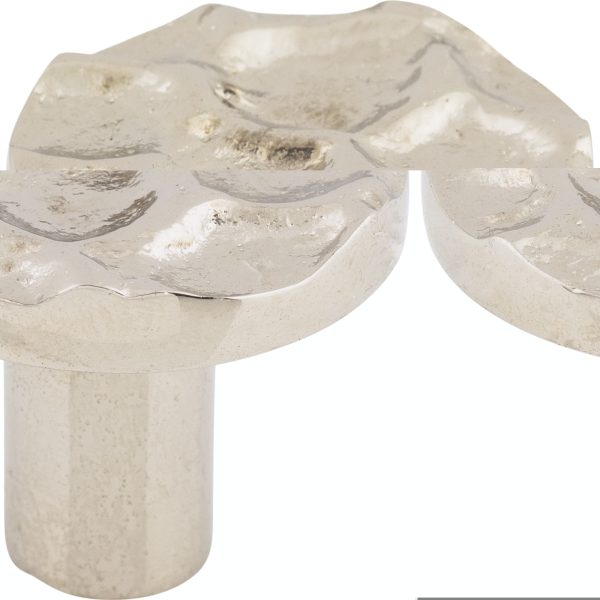 Cobblestone Round Knob 1 3/8 Inch Polished Nickel