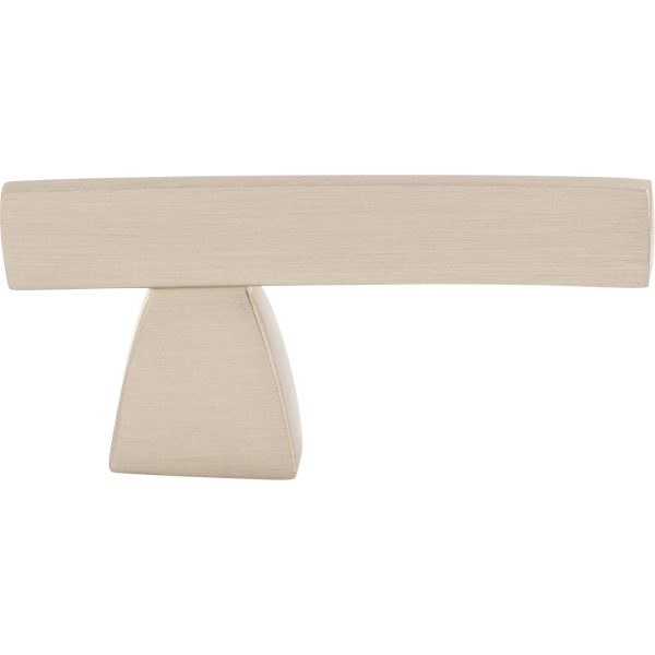 Arched Knob/Pull 2 1/2 Inch Brushed Satin Nickel