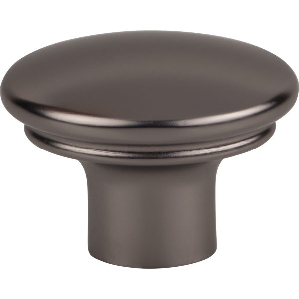 Julian Oval Knob 1 3/8 Inch Ash Gray