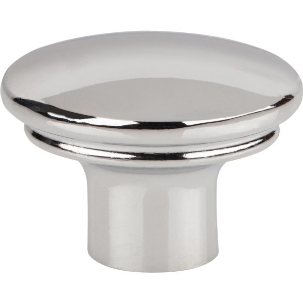Julian Oval Knob 1 3/8 Inch Polished Chrome