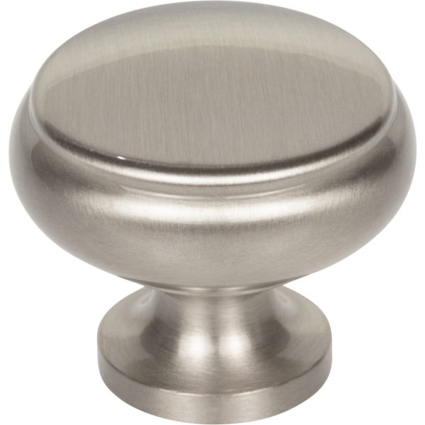 Cumberland Knob 1 1/4 Inch Brushed Satin Nickel