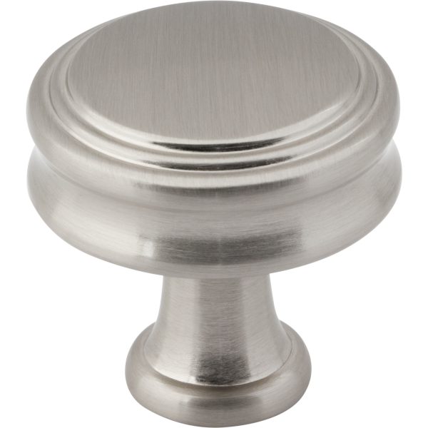 Coddington Knob 1 1/4 Inch Brushed Satin Nickel