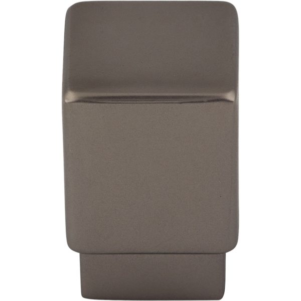 Tapered Square Knob 3/4 Inch Ash Gray