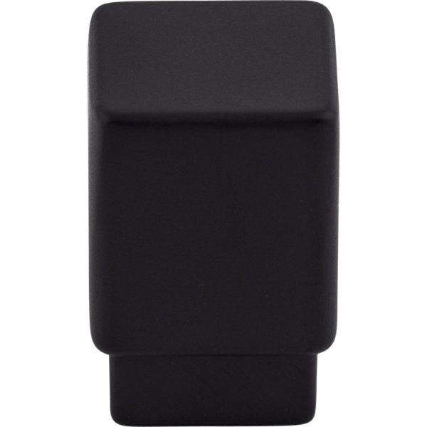 Tapered Square Knob 3/4 Inch Flat Black