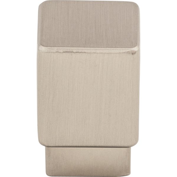 Tapered Square Knob 3/4 Inch Brushed Satin Nickel