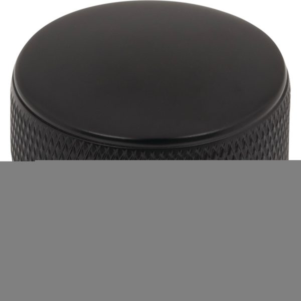 Burnham Round Knob 1 1/4 Inch Flat Black