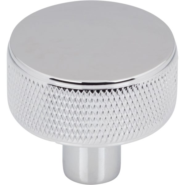 Burnham Round Knob 1 1/4 Inch Polished Chrome
