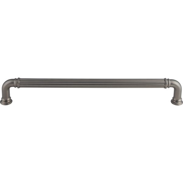 Reeded Appliance Pull 12 Inch (c-c) Ash Gray