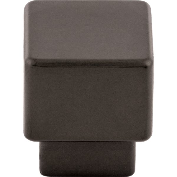 Tapered Square Knob 1 Inch Ash Gray