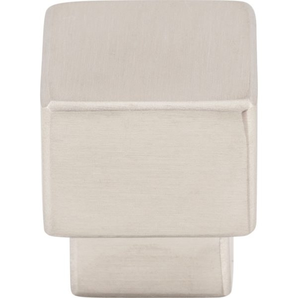 Tapered Square Knob 1 Inch Brushed Stainless Steel