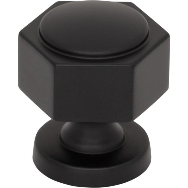 Stanmore Knob 1 1/4 Inch Flat Black