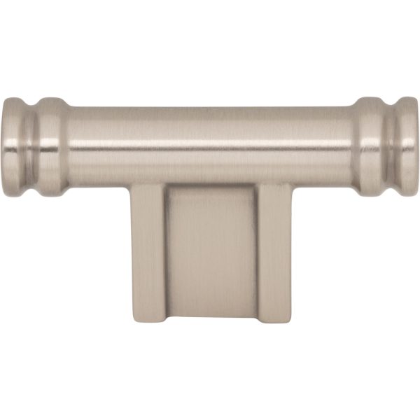Newburn T-Knob 2 1/4 Inch Brushed Satin Nickel