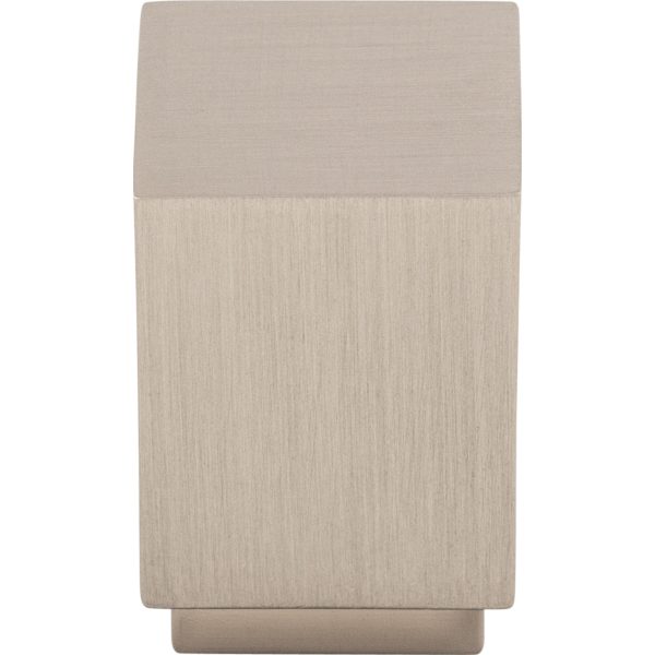 Linear Square Knob 3/4 Inch Brushed Satin Nickel