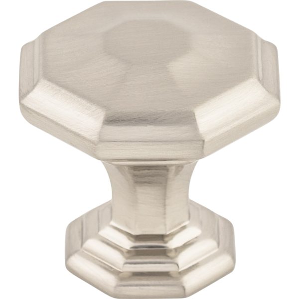 Chalet Knob 1 1/8 Inch Brushed Satin Nickel