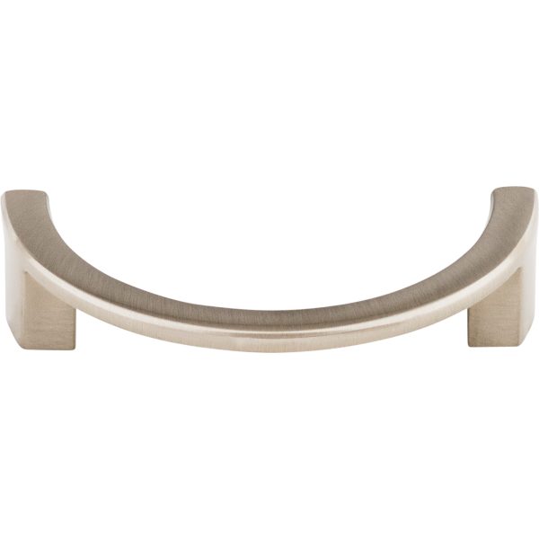 Half Circle Open Pull 3 1/2 Inch (c-c) Brushed Satin Nickel
