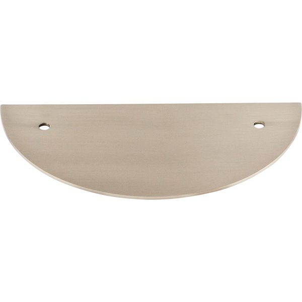 Half Circle Backplate 3 1/2 Inch (c-c) Brushed Satin Nickel