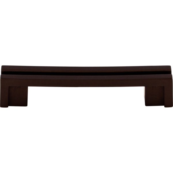 Flat Rail Pull 3 1/2 Inch (c-c) Oil Rubbed Bronze