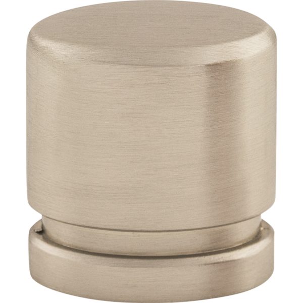 Oval Knob 1 Inch Brushed Satin Nickel