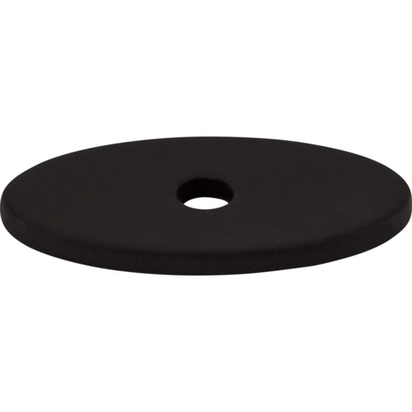 Oval Backplate 1 1/4 Inch Flat Black