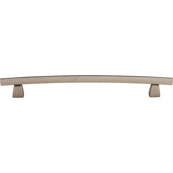 Arched Pull 8 Inch (c-c) Pewter Antique