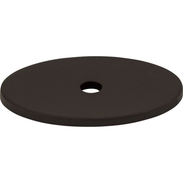 Oval Backplate 1 1/2 Inch Flat Black