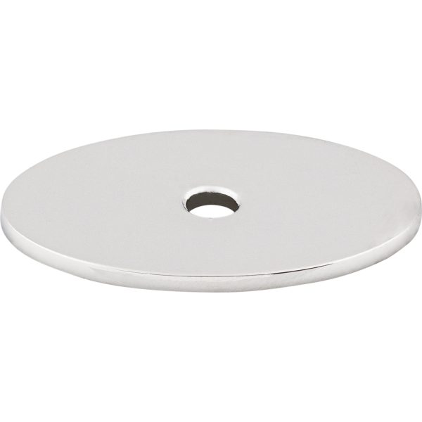 Oval Backplate 1 1/2 Inch Polished Chrome