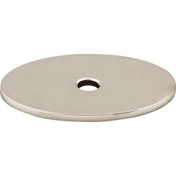 Oval Backplate 1 1/2 Inch Polished Nickel