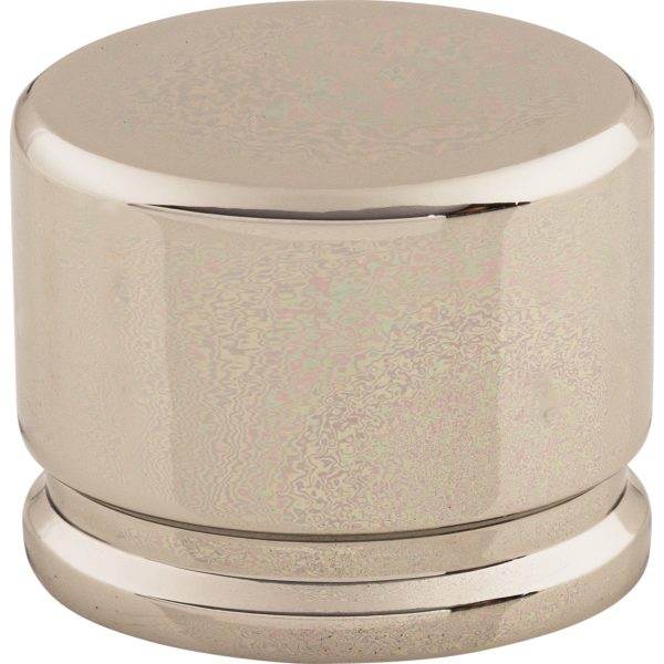 Oval Knob 1 3/8 Inch Polished Nickel